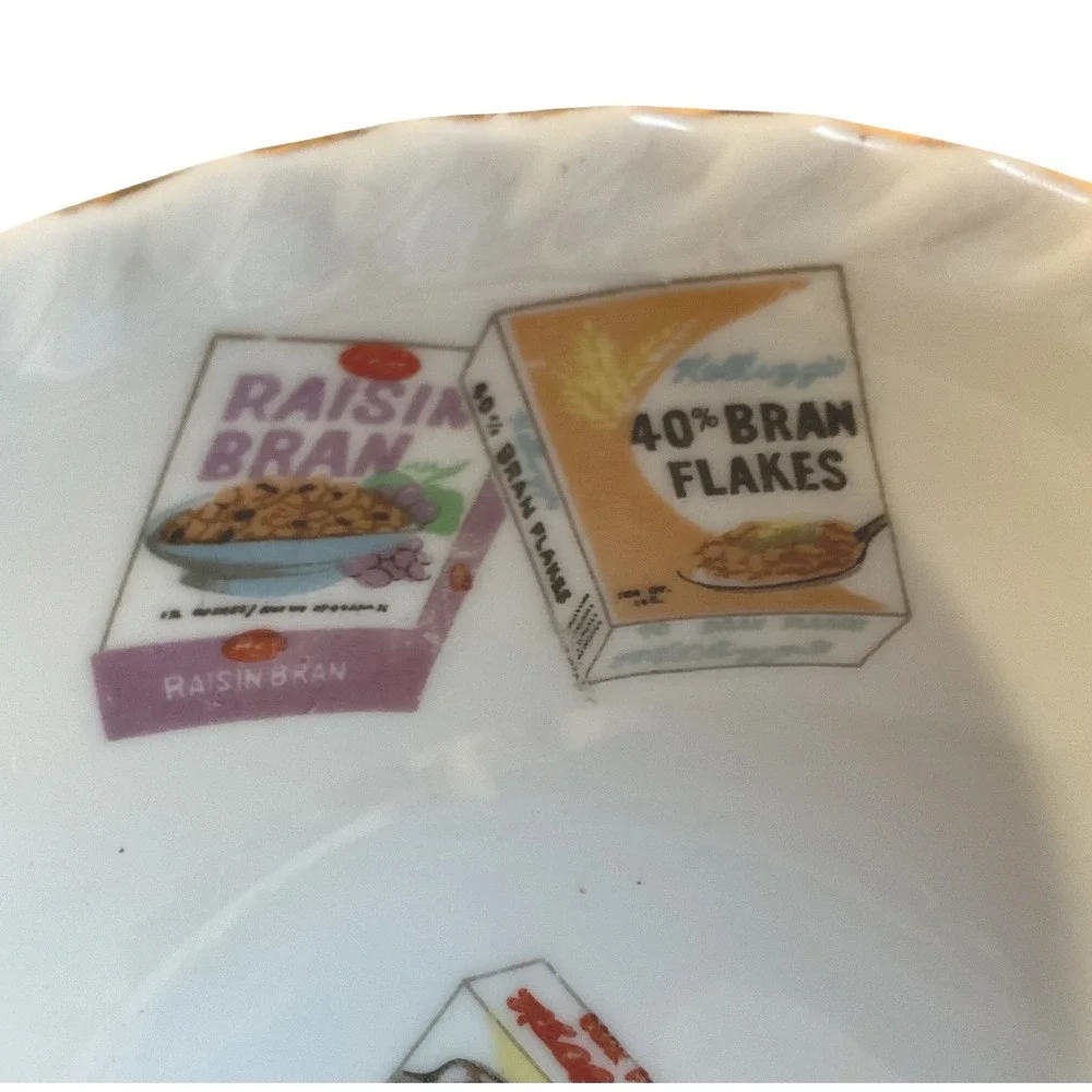 Kellogg'S Vintage Collectible Ceramic Cereal Bowl 1960s Rare Find Dinnerware OS